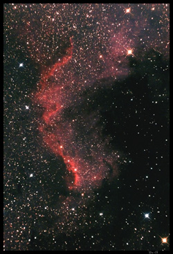 NGC 7000 - Nébuleuse de l'Amérique du Nord - Mexique
