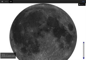 Atlas de la Lune produit grâce aux données du satellite de la NASA, Lunar Reconnaissance Orbiter (LRO) qui a été en o...