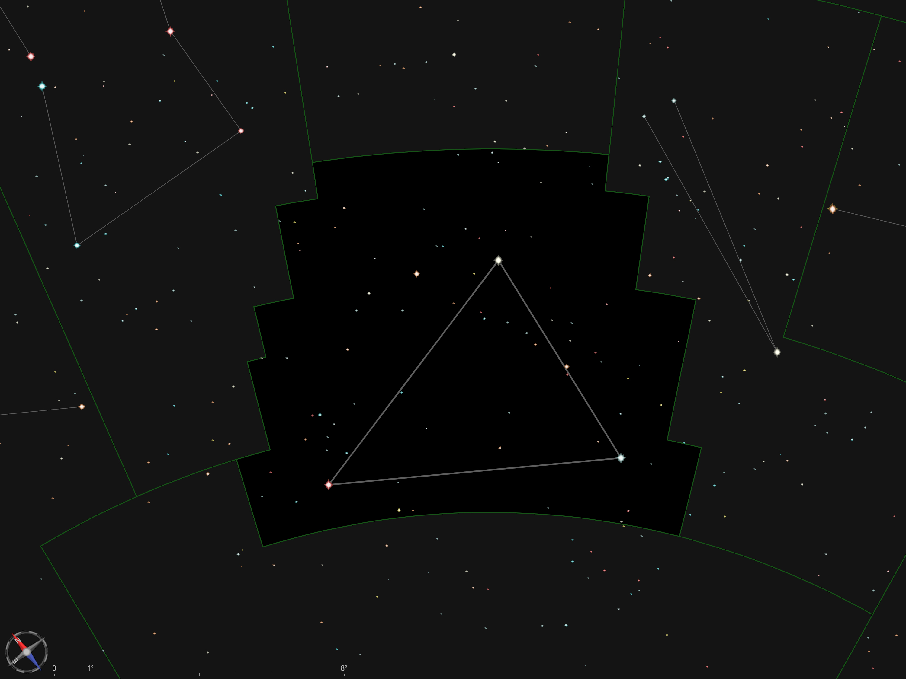 Carte Triangle Austral