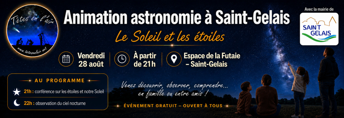 Soirée astronomie à St Gelais